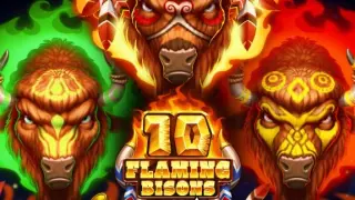 10 Flaming Bisons slot